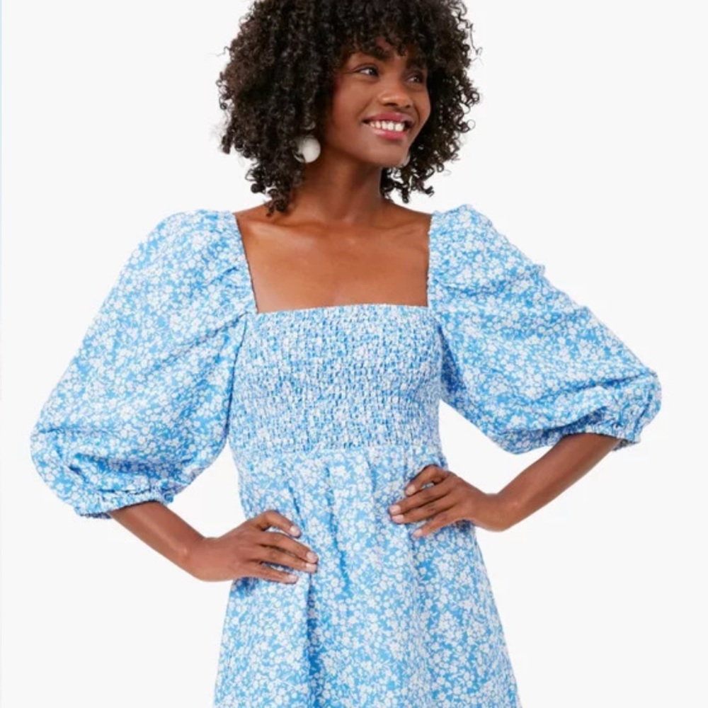 TUCKERNUCK Blooms on Broad Annie Smocked Dress
